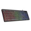 Teclado Gamer Slim Silencioso Led Rgb Abnt2 Usb Exbom