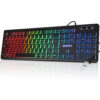 Teclado Gamer Slim Silencioso Led Rgb Abnt2 Usb Exbom - Image 2